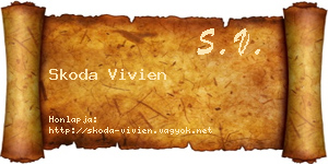 Skoda Vivien névjegykártya
